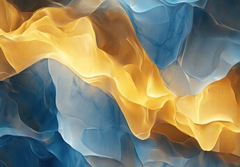 Poster - Gold and blue marble stone textured background wallpaper