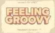 © CozyNight - Retro classic text effect, editable text effect and vintage 3d font style bold shadow oldschool poster design