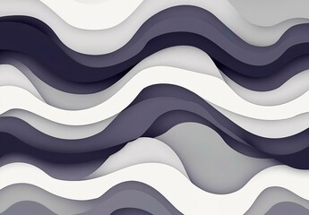 Poster - graphic design background with modern soft curvy waves