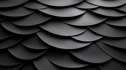 Poster - The image is a black and white photo of a series of overlapping circles. The circles are arranged in a way that creates a sense of depth and movement, giving the impression of a flowing. AI generated.
