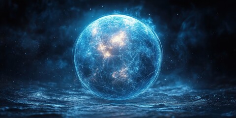 Aufkleber - Global Data Technology and Analytics for AI Communications and Satellite Networks in a Futuristic Digital Landscape
