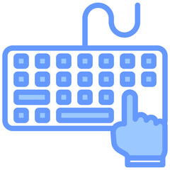 Poster - Data Entry Blue Icon