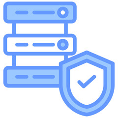 Poster - Data Secure Blue Icon