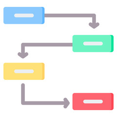 Poster - Process Flat Icon