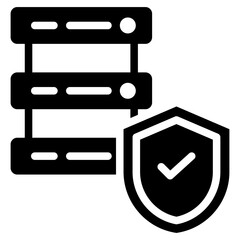 Poster - Data Secure Glyph Icon