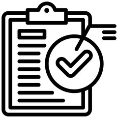 Poster - Data Validation Outline Icon