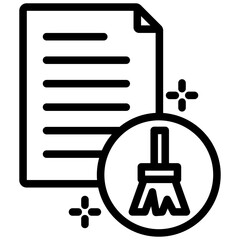 Poster - Data Cleaning Outline Icon