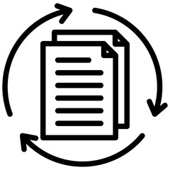 Poster - Data Consistency Outline Icon
