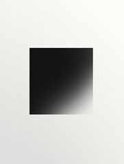 Fototapete - Abstract gradient square with a smooth transition from black to white on a light background. Generative AI