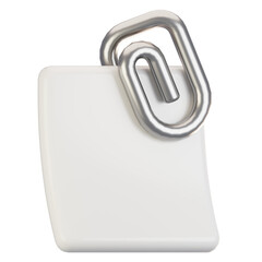 Fototapete - 3d rendering general user interface icon concept. 3d render attachment icon