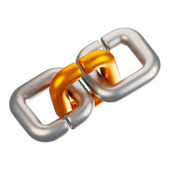 Poster - 3d rendering general user interface icon concept. 3d render link icon