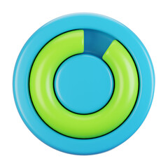 Poster - 3d rendering general user interface icon concept. 3d render loading icon