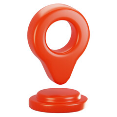Poster - 3d rendering general user interface icon concept. 3d render location icon