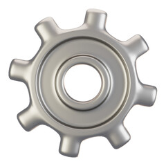 Poster - 3d rendering general user interface icon concept. 3d render setting icon