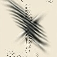 Leinwandbilder - Abstract design showcasing intersecting lines and dots on a light background, creating a dynamic visual effect. Generative AI