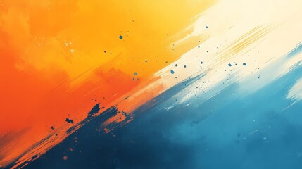 Leinwandbilder - Vibrant Abstract Composition Featuring Bold Color Blends in a Dynamic Artistic Style
