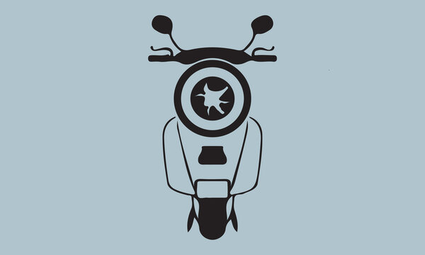 Scooter Vector Art art vector illustration Calligraphy t shirt design, card, flyer, Hand drawn lettering phrase, svg Files for Cutting Cricut and Silhouette, EPS 10