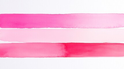 Poster - Soft pink watercolor stripes create a delicate and inviting backdrop, blending hues for a soothing and artistic atmosphere, perfect for design and creative projects.