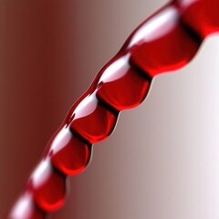 Captivating close-up of red liquid abstract macro perspective artistic concept