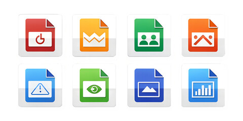Poster - file formats icon jpg png gif pdf and svg file cut out