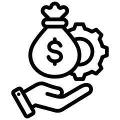 Poster - Financial Management Outline Icon