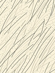 Aufkleber - Abstract design featuring intersecting lines and dots on a light background creating a dynamic, modern pattern. Generative AI
