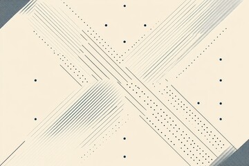 Aufkleber - Geometric abstract design with intersecting lines and textured patterns reflecting modern artistic expression. Generative AI