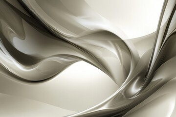Aufkleber - swirling abstract design in neutral tones capturing movement and elegance in a smooth composition. g