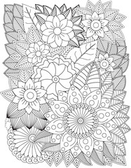 Wall Mural - Zentangle Coloring Pages -for Adult