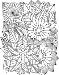 Wall Mural - Zentangle Coloring Pages -for Adult