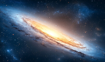 Wall Mural - sun rising over the planet-generative ai