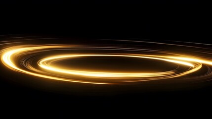 Poster - Dynamic light spiral abstract art digital graphics black background creative visualization