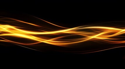 Poster - Dynamic light waves abstract art digital design studio aesthetic energy