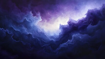 Poster - Dramatic cloud formation sky digital artwork surreal atmosphere aerial view mystical nature