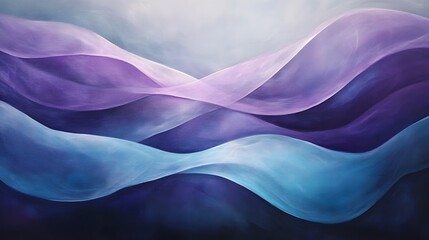 Poster - Dynamic waves of color abstract art digital canvas contemporary space artistic perspective visual harmony