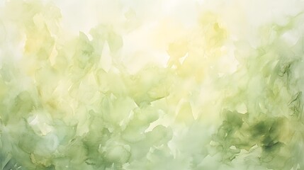 Poster - Abstract Watercolor Painting in Shades of Green