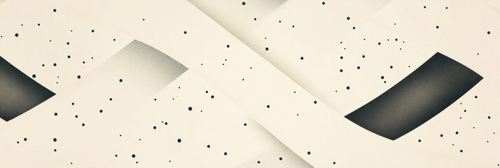 Poster - Intricate abstract design with flowing shapes and textured dots on a soft background. Generative AI