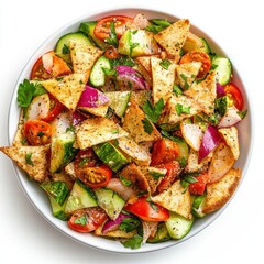 Wall Mural -  colorful salad with crisp vegetables 