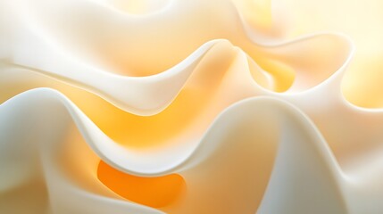 Poster - Elegant fabric waves studio textural photography soft colors close-up artistic composition