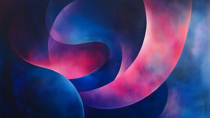 Poster - Dynamic abstract art composition featuring swirling colors gallery setting digital artwork contemporary atmosphere artistic perspective
