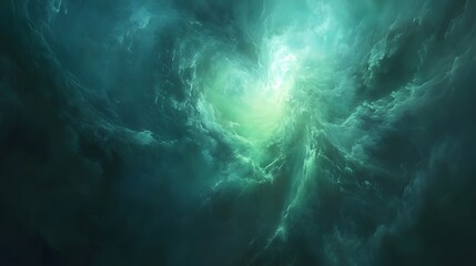 Poster - Celestial heart formation cosmic space digital art ethereal environment abstract viewpoint spiritual concept