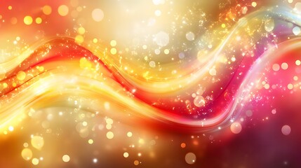 Poster - Dynamic colorful waves abstract art digital composition vibrant atmosphere close-up view visual delight