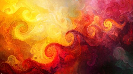 Poster - Vibrant swirling design abstract art digital artwork colorful environment artistic viewpoint creative concept