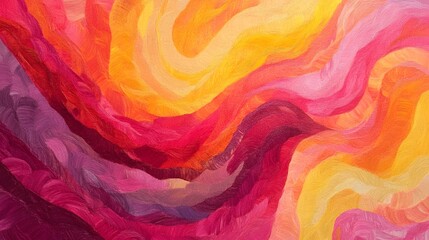Poster - Vibrant abstract artwork studio digital painting colorful swirls close-up creativity unleashed