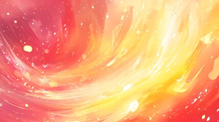 Poster - Dynamic swirls of colorful light abstract art digital illustration vibrant atmosphere eye-level view creative expression