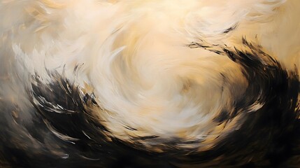 Poster - dynamic swirl of abstract art studio visual artwork modern environment close-up emotional expression