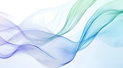 Poster - Flowing colorful waves abstract art digital design soft background elegant style visual harmony
