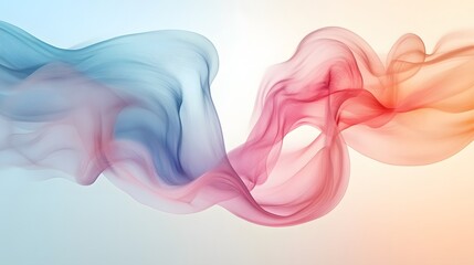 Poster - Abstract flowing colors digital artwork soft gradient swirls modern design aesthetic viewpoint artistic concept