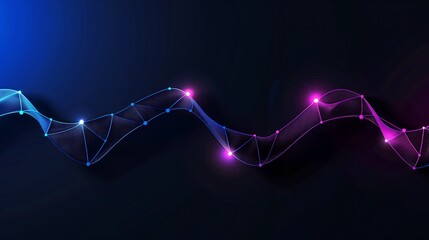Poster - abstract futuristic cyber tech wallpaper background