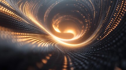 Poster - Dynamic data visualization technology abstract art digital environment close-up view visual conceptualization